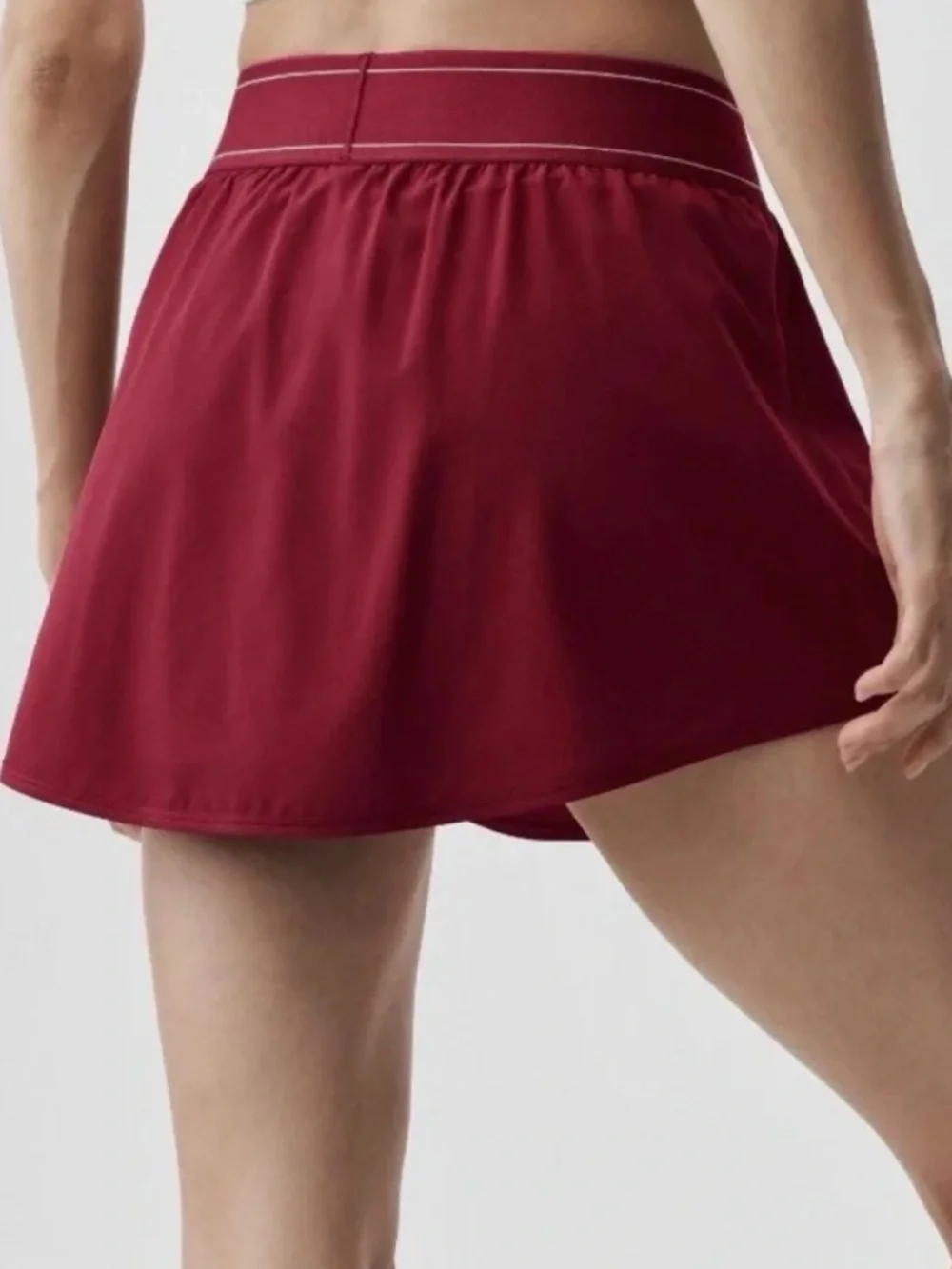 NWT ALO YOGA Match Point Tennis Skirt Summer Romance Red